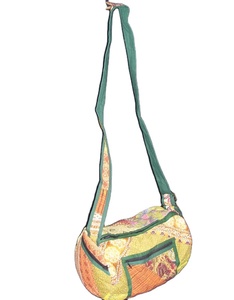 Lowellcraft Geometric Pattern Jute Handled Medium <b>Beach</b> Shoulder <b>Bag</b> - Product Image 3