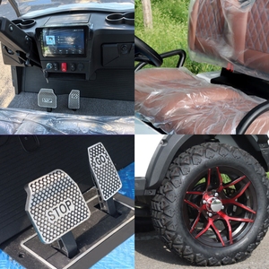 उच्च प्रदर्शन चीनी इलेक्ट्रिक <span class=keywords><strong>4</strong></span> सीटर गोल्फ कोर्स के लिए 48 वी लिथियम बैटरी के साथ उच्च प्रदर्शन - Product Image 6