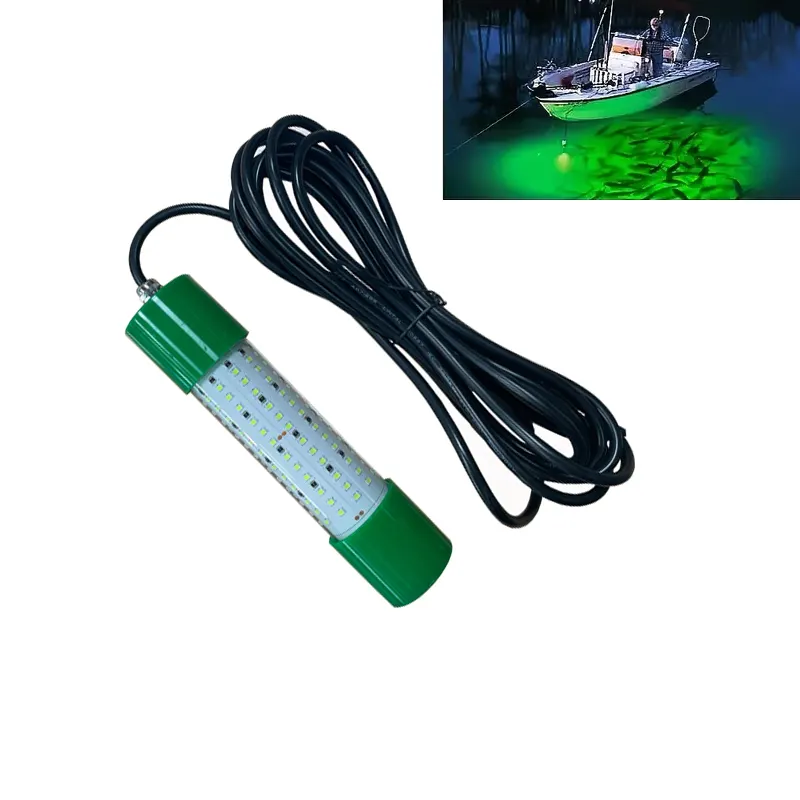 뜨거운 판매 100W 200W 수중 물고기 빛 전원 깊은 Led 수중 LED 녹색 낚시 빛