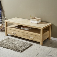 Conception Simple Table Basse 2 Tiroirs Table de salon Moderne En Bois Caractéristique Table À Thé