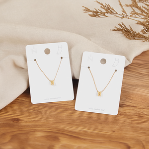 Cavigliera in acciaio inossidabile con lettera N, design minimalista, gioiello alla moda per donna - Product Image 3