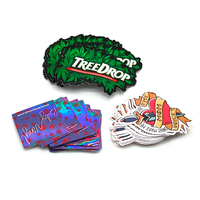 Pegatinas personalizadas con protección UV, pegatinas impermeables troqueladas, diseños de estilos mixtos, Material adhesivo de PVC impreso personalizado
