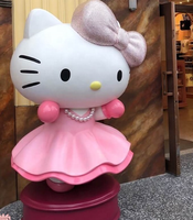 Figuras de Jardín de Personajes de Dibujos Animados de Hello Kitty, Estatua Grande para Jardín, Personalización de Fábrica