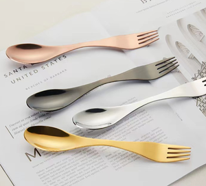 DFU80 Outdoor fork spoon <b>bottle</b> opener 3 in 1 cutlery portable <b>mini</b> outdoor tools customized - Product Image 5