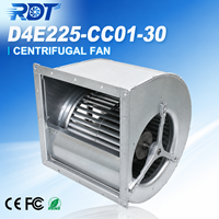 Ventilateur centrifuge AC D4E225-CC01-30 230VAC 560W 1156.6CFM 225mm à roulement à billes double entrée pour ventilation et refroidissement de cabinet