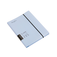 Carpeta de Presentación A4 con 20 Bolsillos Transparentes, Protector de Documentos, Carpeta de Plástico Transparente de Colores