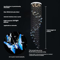 Lustre ovale de luxe en cristal, cadre en acier inoxydable, télécommande, hauteur réglable, haute luminosité, anti-éblouissement, facile à installer