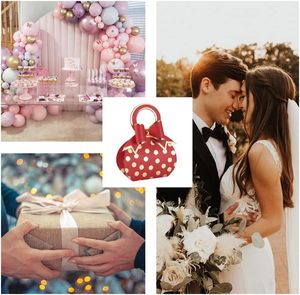 <span class=keywords><strong>Caja</strong></span> de dulces con diseño de lunares y asa, en forma de mini bolso, <span class=keywords><strong>para</strong></span> regalos de boda, fiestas, bolsas de papel desplegables <span class=keywords><strong>para</strong></span> baby shower - Product Image 5
