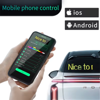 Panneau d'écran LED souple programmable pliable Android iOS APP contrôle Flexible LED affichage Ticker Board pour la publicité de fenêtre de voiture