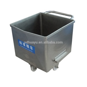 Carretilla de acero inoxidable SUS304, 200L, con caja de elevación, para matadero - Product Image 1