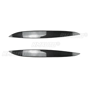 Pegatinas para Cejas de Faros Delanteros de Coche, Aspecto Negro Brillante/Carbono, para Volkswagen Golf 4 MK4 - Product Image 3