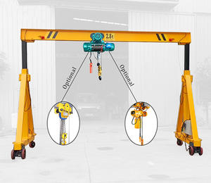 Mini-grues portatives légères réglables en hauteur de 250 kg à 5 tonnes avec palan - Product Image 4