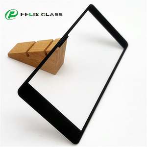 Panneaux de verre sérigraphiés noirs FELIX, panneau de visualisation en verre trempé pour équipement - Product Image 1