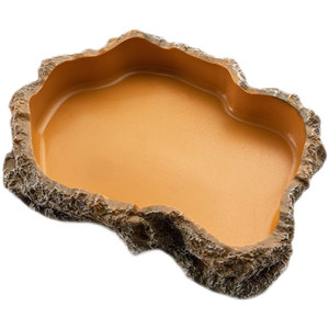 Bassin alimentaire et d'eau durable, lumineux et étanche en forme de roche pour reptiles, lézards, tortues, grenouilles cornées et terrariums - Product Image 5