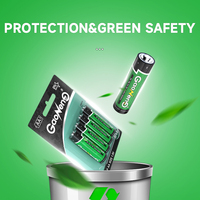 Batería de Carbono Zn-Mn de Alta Resistencia Goui Green Cell 1.5V AAA 100% Original para Relojes, Radios y Juguetes