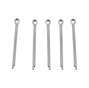 555PCS 6 types High quality carbon steel type R spring safety locking pins Stainless split U GB91 for car