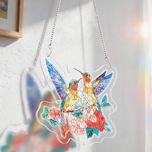 Attrape-soleil colorés oiseaux printaniers, cubes magiques <span class=keywords><strong>de</strong></span> fenêtre, puzzle en plastique pour bébés <span class=keywords><strong>de</strong></span> 0 à 24 mois - Product Image 1