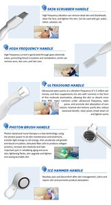 Máquina Profesional de <span class=keywords><strong>Limpieza</strong></span> Facial 11 en 1 con Oxígeno, Dermoabrasión con Agua, Reafirmación de la Piel, Rejuvenecimiento Cutáneo, Oxígeno Jet Peel - Product Image 4