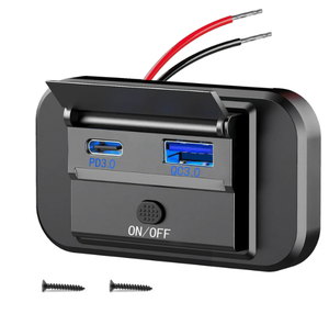 12-24V QC3.0 + PD kép USB sạc xe hơi van RV sạc nhanh ổ cắm 2 cổng điện - Product Image 1