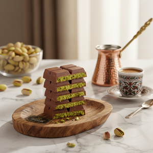 Top Rated Dubai <b>Chocolate</b> 25% Pistachio Premium Quality Rich Flavor Made in Turkey Wholesale Gifting Option - Product Image 3