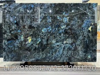 Petite dalle de granit bleu de Madagascar, surface polie, design moderne, pierre de repas extérieure, prix