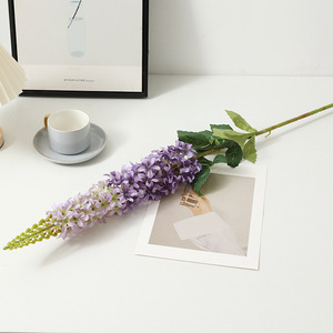 Flor Artificial de Delphinium de Tallo Único Hecha a Mano al por Mayor, Estilo Nórdico, Decoración para el Día de la Madre y San Valentín - Product Image 5