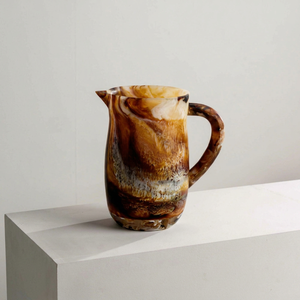 Epoxy Resin jug Pitcher with Aqua Swirl Pattern Marble Effect Water Jug for Beverages for Home Bar or Tea Pots & Kettles By Fci - Product Image 1