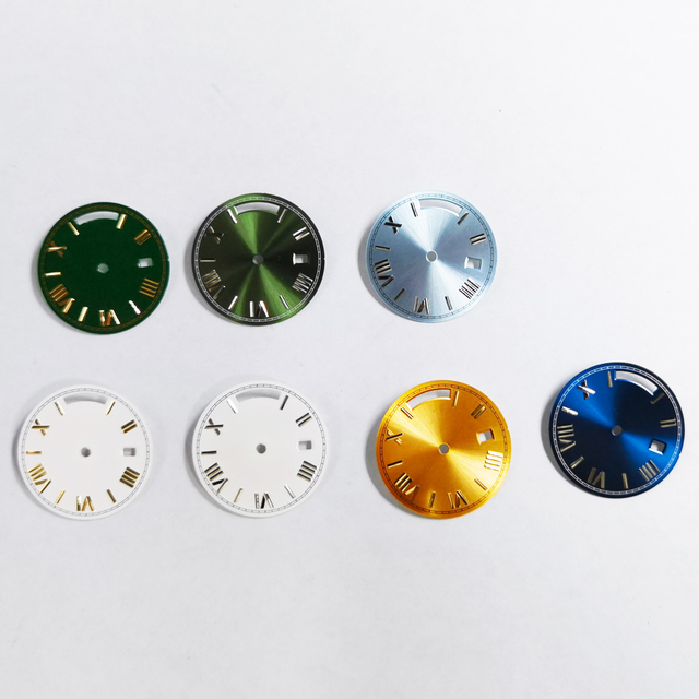 28.6mm Date Luminous Brass Dial Watch Part Fit for Tianjin 1644 Movement Watch Sterile Dial