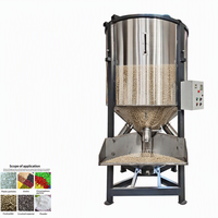 Agitateur vertical à courroie en acier inoxydable pour séchage de particules plastiques, avec moteur à noyau en cuivre, capacité 2000 kg, pour produits alimentaires et chimiques