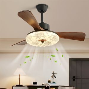 La lampe-ventilateur de salle à manger présente un style chinois traditionnel avec une esthétique de la dynastie Song, un nouveau salon de style français. - Product Image 1