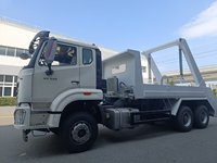 Conteneur de déchets extérieur robuste en acier doux 4x2 avec bras pivotant pour camion, fabrication OEM/ODM, pour recyclage et pompage