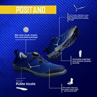 Chaussures de sécurité DELTAPLUS unisexes à bout rotatif, pour chantier, avec embout en acier, anti-écrasement, anti-perforation, respirantes, toutes saisons