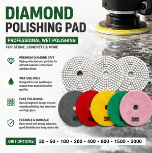 Diamond <strong>Polishing</strong> Pads 4 Inch Wet Granite <strong>Stone</strong> Polish Pad <strong>Kit</strong> for Concrete Marble <strong>Stone</strong> Countertop Quartz 50 Grit - Product Image 6