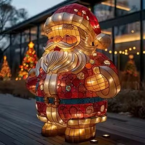 Décoration de Noël populaire : motif de cerf en dessin animé, éclairage LED étanche pour centre commercial, grand motif lumineux de Noël extérieur - Product Image 2