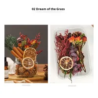Diffuseur d'huiles essentielles sans alcool à la cannelle, avec fleurs naturelles préservées, sans flamme, DIY, désodorisant d'ambiance, cadeau (60-90)