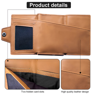 <span class=keywords><strong>Portafoglio</strong></span> Minimalista Sottile, Porta Carte RFID in Metallo e Pelle PU per <span class=keywords><strong>Uomo</strong></span>, Porta Carte di Credito Pop-up in Alluminio - Product Image 6