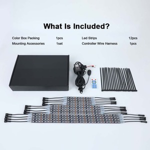 Mới đến rgbic xe máy underglow ánh sáng Giấc Mơ Màu IP68 ứng dụng không thấm nước điều khiển từ xa Kit xe máy dưới ánh sáng ánh sáng - Product Image 2