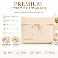 Pochette de rangement en coton pour vêtements, abayas et robes, avec rabat et nœud en ruban