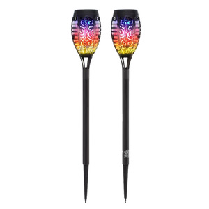 Luces Solares de Jardín con Efecto de Llama, 7 Colores, Decorativas para Exteriores, para Insertar en el Suelo, para Patio - Product Image 5