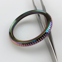 Bisel Intercambiable Estilo Diamante SKX007 009 de Acero Inoxidable 316L para Reloj de Pulsera, Herramienta y Pieza