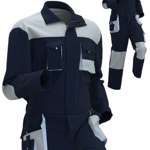 एक टुकड़ा बहु जेब काम कवर औद्योगिक पहनने के लिए प्रतिरोधी वर्दी निर्माण कार्य कपड़े - Product Image 3