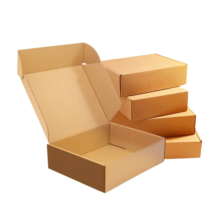 Ready to ship cardboard airplane box Packaging Folding paper mail box Shoe Shirt gift package Kraft box