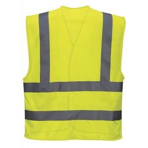 PORTWEST - C370YERS/M Gilet Meshair jaune avec bande et bretelles-EAN 5036108179589 HI-VIS WORKWEAR - Product Image 2