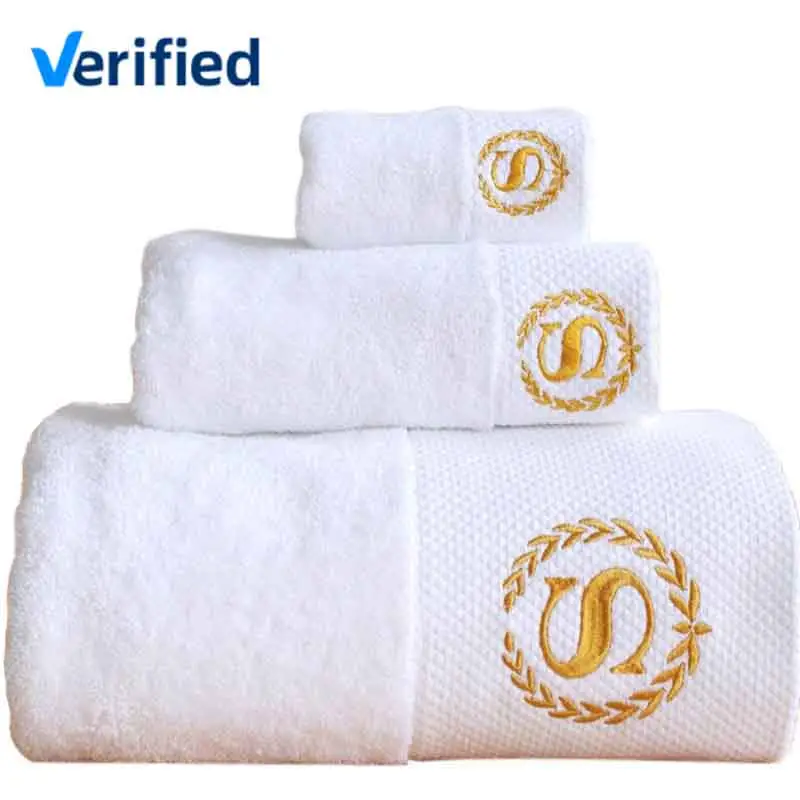 5 star 100% cotton face hand bath hotel towels set luxury towel for hotel hotel bath towels with custom logo