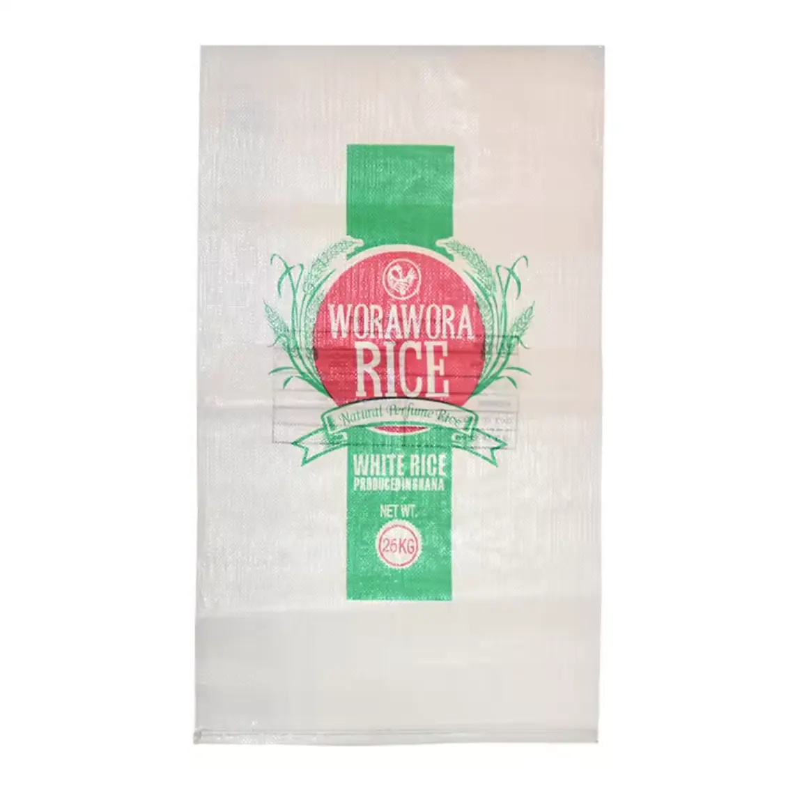 China Wholesale 50kg 50lb 100kg Saco Poly Plastic PP Woven Sacks New Empty Rice Bag