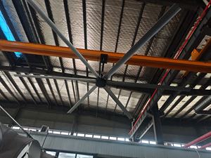 Ventilador Industrial Comercial de 7.3m (24 pies) HVLS, Ventilador de Techo Industrial de Ahorro de Energía con Motor de Accionamiento Directo - Product Image 6