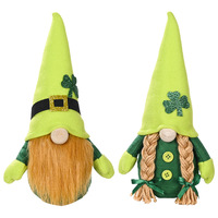 Gnome en tissu pour la Saint-Patrick, prix d'usine, vente en gros, jouet de lutin pour la décoration de la maison, chapeau long, forester