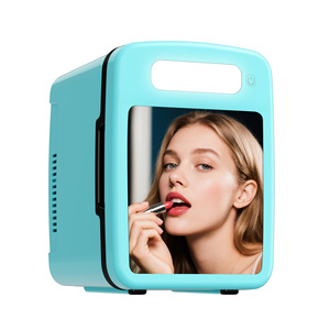 Beauty Fridge <b>Mini</b> Cosmetic <b>Cooler</b> 5L With Mirror 12V 220V Portable For Car Home Makeup Storage - Product Image 2