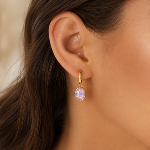 Orecchini a Cuore Quadrato Eleganti per Donne, Gioielli alla Moda - Product Image 2
