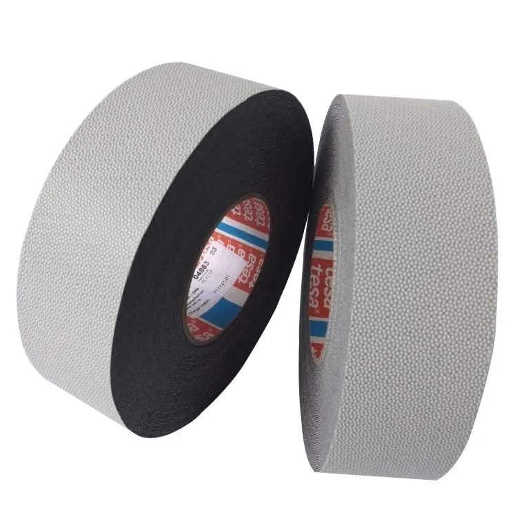 Wear Resistant Anti Slip Roller Covering Tape Tesa 4863 Tesa Silicone Coated Fabric Rubber Adhesive Roller Winding Tape